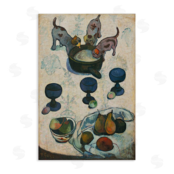 stupell industries one1000paintings | Classical Still Life Three Puppies Wall Art