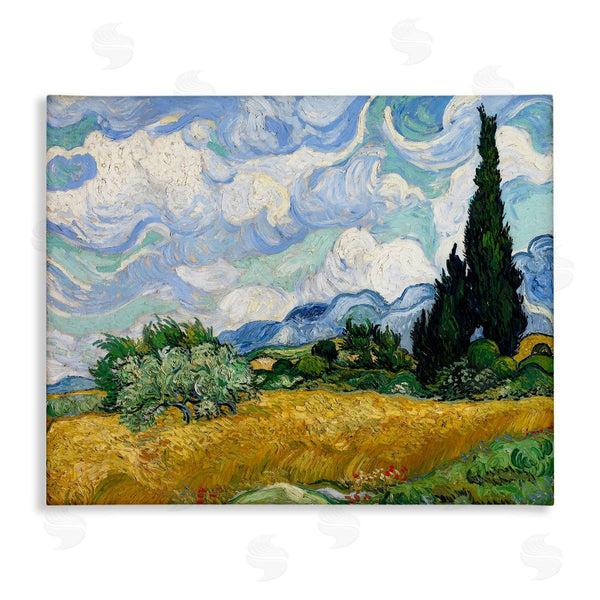 stupell industries one1000paintings | Classical Wheat Field with Cypresses Wall Art