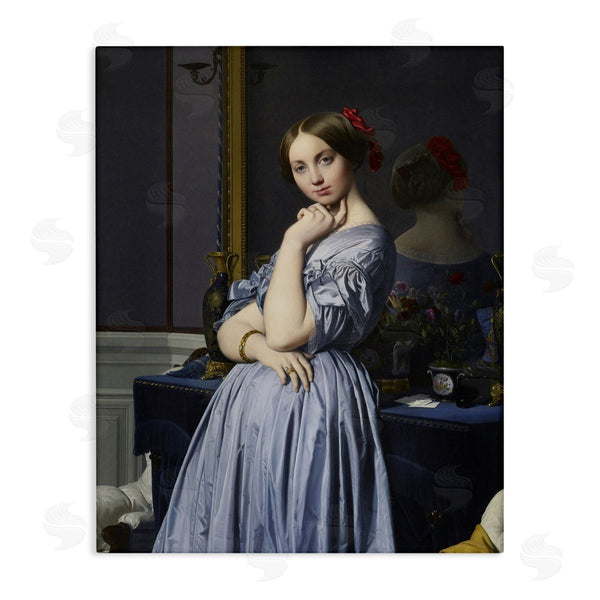 stupell industries one1000paintings | Comtesse d Haussonville Jean Auguste Dominique Ingres Countess Painting Wall Art