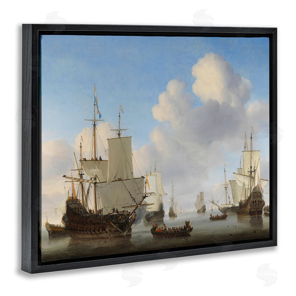 Stupell Industries One1000paintings | Dutch Ships At Sea Willem Van De Velde Classic Painting Wall Art