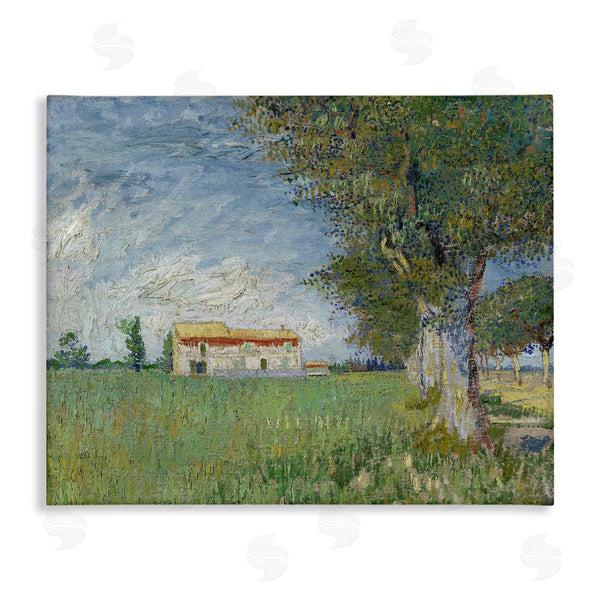 stupell industries one1000paintings | Farmhouse In The Corn Van Gogh Landscape Wall Art