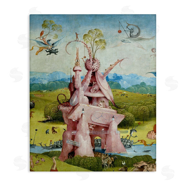 stupell industries one1000paintings | Garden of Earthly Delights Left Panel Detail Hieronymus Bosch Painting Wall Art