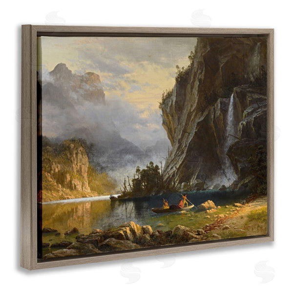Stupell Industries One1000paintings | Indians Spear Fishing Classic Albert Bierstadt Painting Wall Art