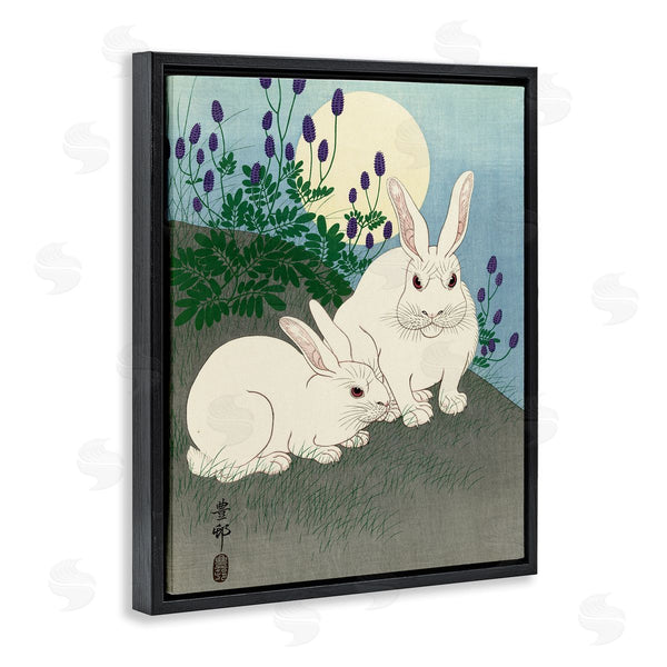 Stupell Industries One1000paintings | Konijnen Bij Volle Maan Ohara Koson Classic Rabbit Painting Wall Art