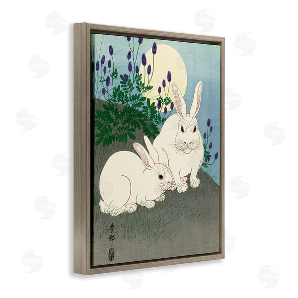 Stupell Industries One1000paintings | Konijnen Bij Volle Maan Ohara Koson Classic Rabbit Painting Wall Art