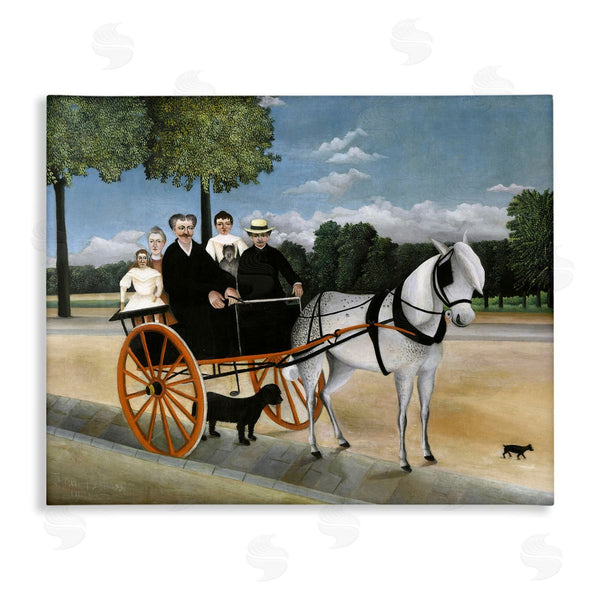 stupell industries one1000paintings | La Carriole du pere Junier Henri Rousseau Painting Wall Art