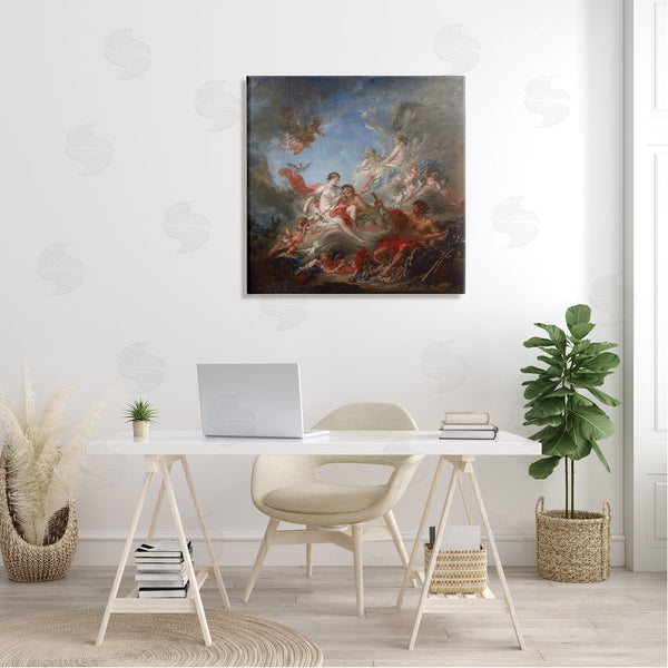 Stupell Industries One1000paintings | Les Forges De Vulcain (1757) Francois Boucher Classic Painting Wall Art