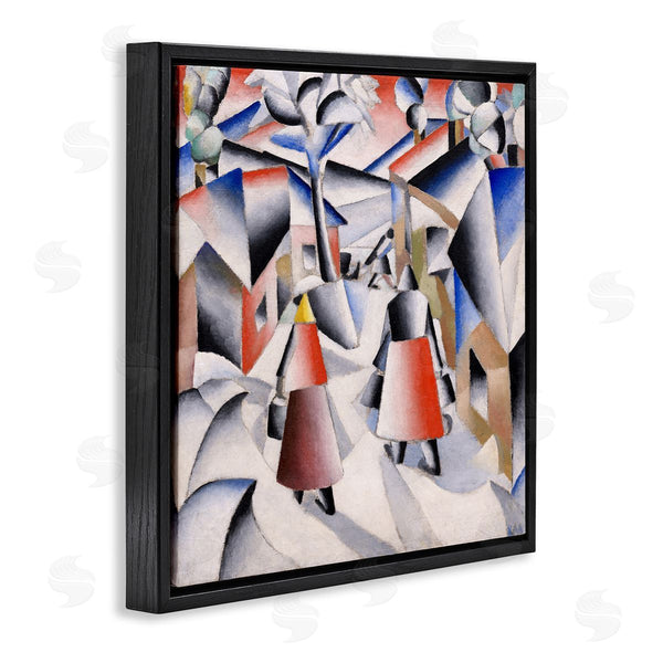 Stupell Industries One1000paintings | Morning In Village After Snowstorn Abstract Kazimir Malevich Painting Wall Art