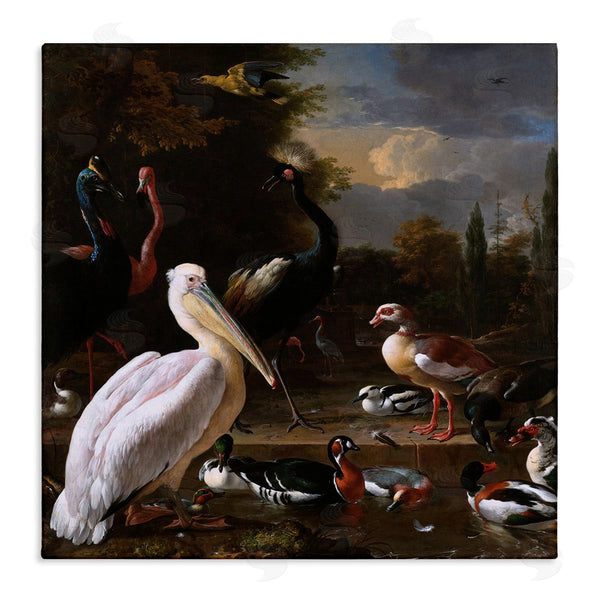 stupell industries one1000paintings | Pelican and Other Birds Melchior d'Hondecoeter Painting Wall Art