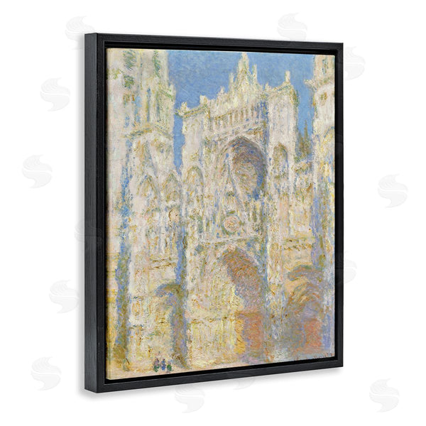 Stupell Industries One1000paintings | Rouen Cathedral West Facade Sunlight Claude Monet Painting Wall Art