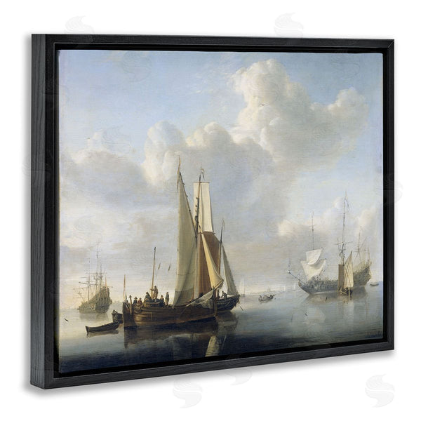 Stupell Industries One1000paintings | Ships Before The Shore Willem Van De Velde Classic Painting Wall Art