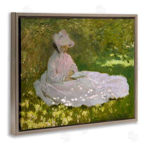 Stupell Industries One1000paintings | Springtime Classic Claude Monet Painting Female Portrait Wall Art