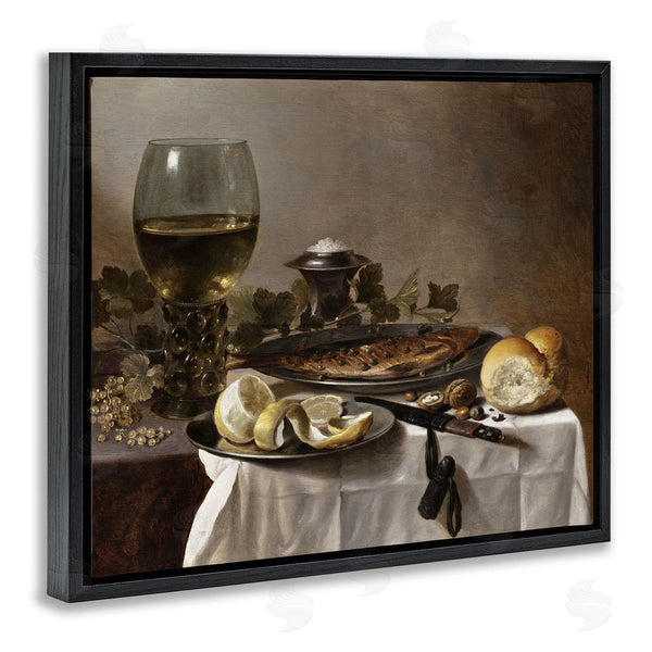 Stupell Industries One1000paintings | Still Life With Herring Wine And Bread Pieter Claesz Painting Wall Art
