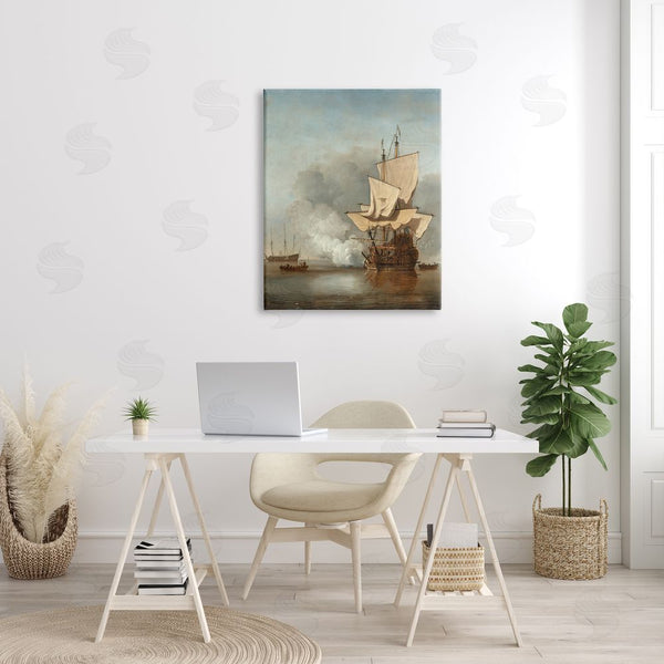 Stupell Industries One1000paintings | The Canon Willem Van De Velde Classic Painting Wall Art