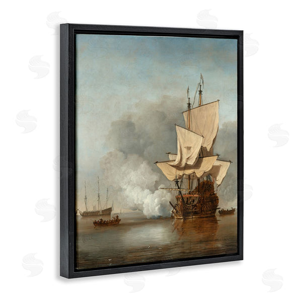 Stupell Industries One1000paintings | The Canon Willem Van De Velde Classic Painting Wall Art