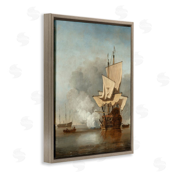 Stupell Industries One1000paintings | The Canon Willem Van De Velde Classic Painting Wall Art