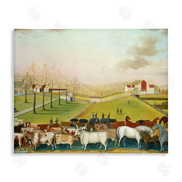 stupell industries one1000paintings | The Cornell Farm Edward Hicks Classic Farm Painting Wall Art