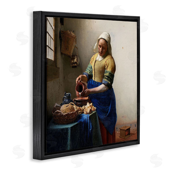 Stupell Industries One1000paintings | The Kitchen Maid Johannes Vermeer Classical Painting Wall Art