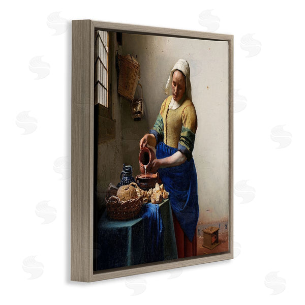 Stupell Industries One1000paintings | The Kitchen Maid Johannes Vermeer Classical Painting Wall Art
