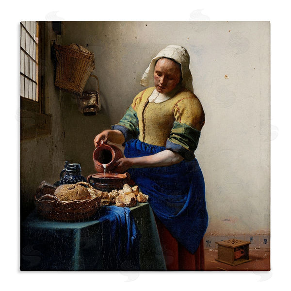 stupell industries one1000paintings | The Kitchen Maid Johannes Vermeer Classical Painting Wall Art
