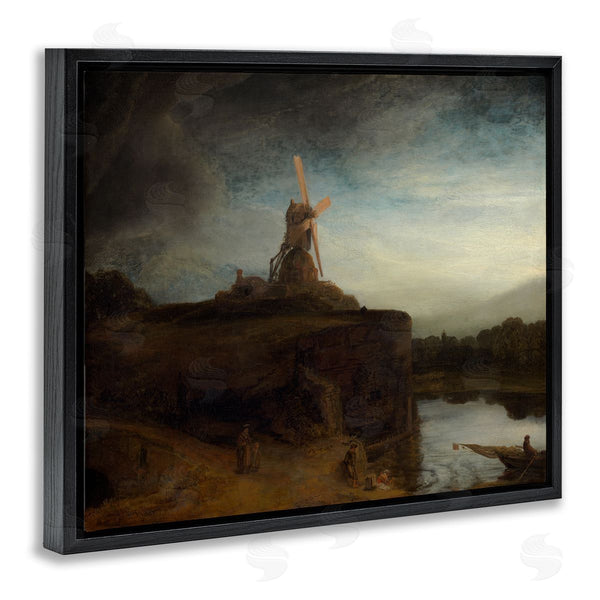 Stupell Industries One1000paintings | The Mill Rembrandt Van Rijn Classical Landscape Painting Wall Art