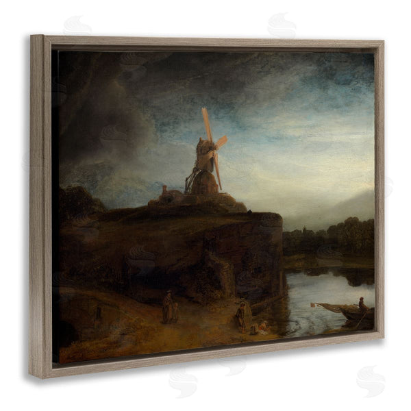 Stupell Industries One1000paintings | The Mill Rembrandt Van Rijn Classical Landscape Painting Wall Art