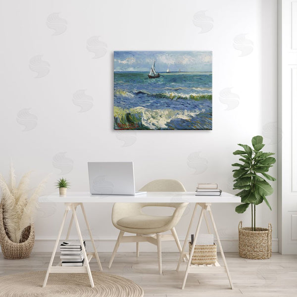Stupell Industries One1000paintings | The Sea At Les Saintes-Maries-de-la-Mer Vincent Van Gogh Painting Wall Art