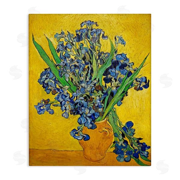 stupell industries one1000paintings | Vaas met Irissen Vincent van Gogh Iris Flower Painting Wall Art