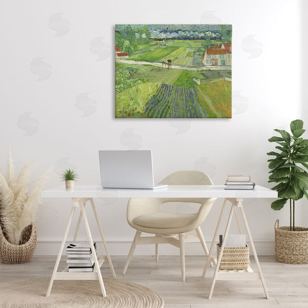 Stupell Industries One1000paintings | Van Gogh Carriage & Train Landscape Wall Art
