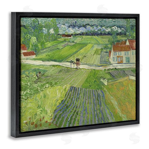 Stupell Industries One1000paintings | Van Gogh Carriage & Train Landscape Wall Art