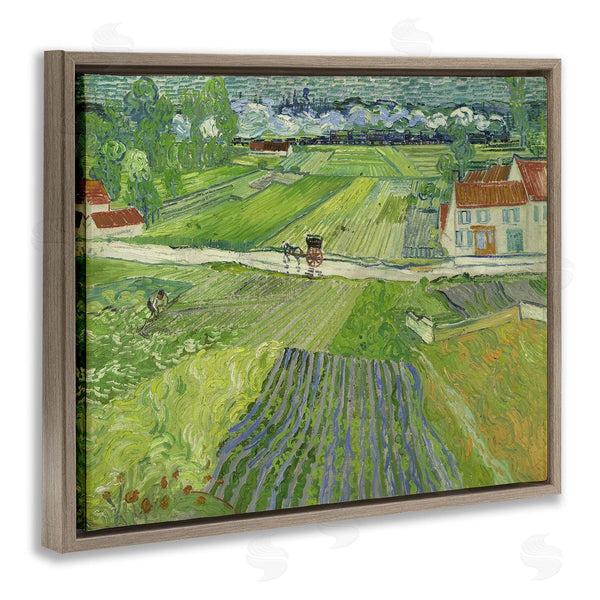 Stupell Industries One1000paintings | Van Gogh Carriage & Train Landscape Wall Art