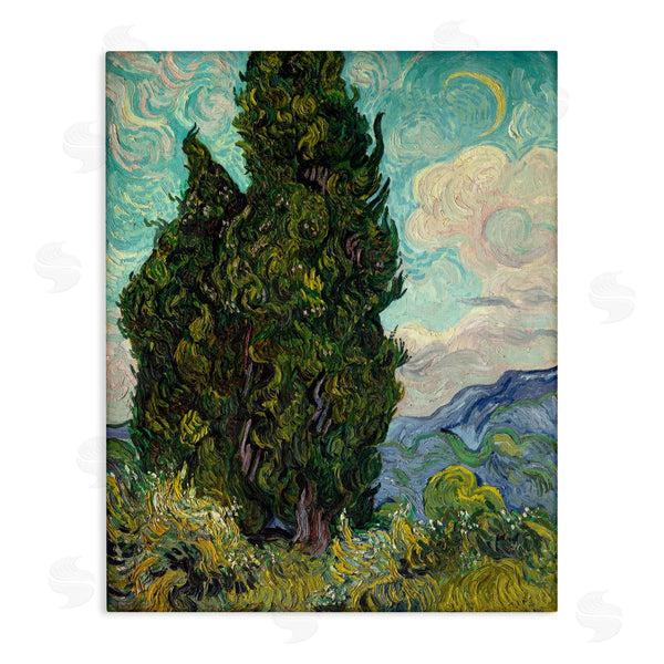 stupell industries one1000paintings | Van Gogh Cypress Landscape Wall Art