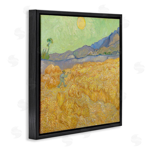 Stupell Industries One1000paintings | Wheatefield With A Reaper Vincent Van Gogh Classic Painting Wall Art