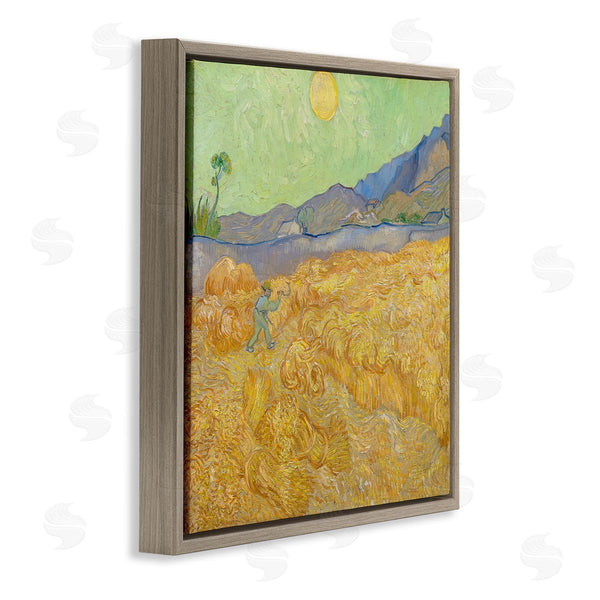 Stupell Industries One1000paintings | Wheatefield With A Reaper Vincent Van Gogh Classic Painting Wall Art
