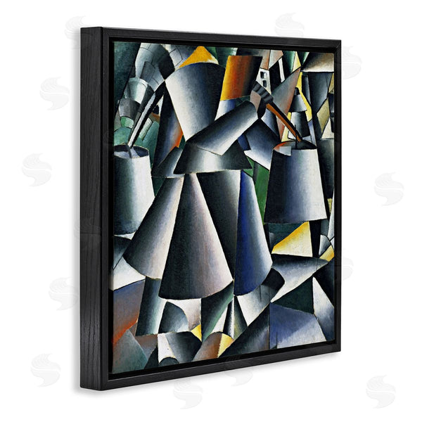 Stupell Industries One1000paintings | Woman With Pails Kazimir Malevich Classic Abstract Painting Wall Art