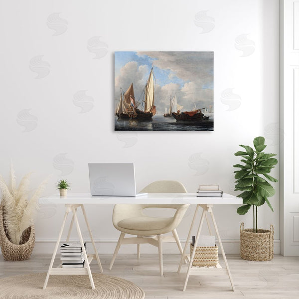 Stupell Industries One1000paintings | Yacht And Other Vessels Willem Van De Velde Classic Painting Wall Art