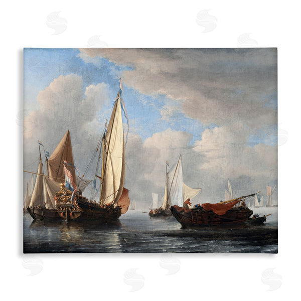 stupell industries one1000paintings | Yacht and Other Vessels Willem van de Velde Classic Painting Wall Art