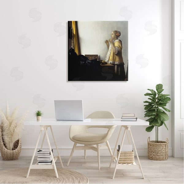 Stupell Industries One1000paintings | Young Woman With A Pearl Necklas Johannes Vermeer Painting Wall Art