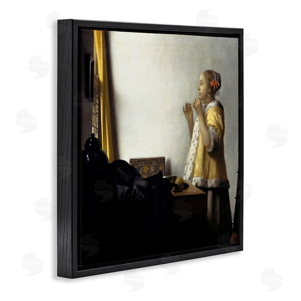 Stupell Industries One1000paintings | Young Woman With A Pearl Necklas Johannes Vermeer Painting Wall Art