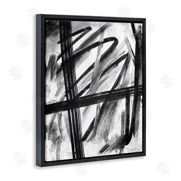 Stupell Industries OnRei | Abstract Linework Black And White Design