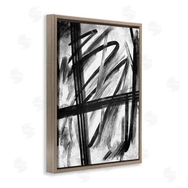 Stupell Industries OnRei | Abstract Linework Black And White Design