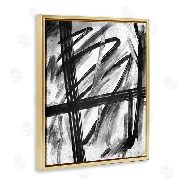 Stupell Industries OnRei | Abstract Linework Black And White Design