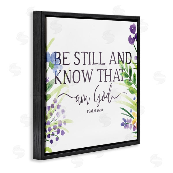 Stupell Industries OnRei | Be Still Faith Based Purple Florals
