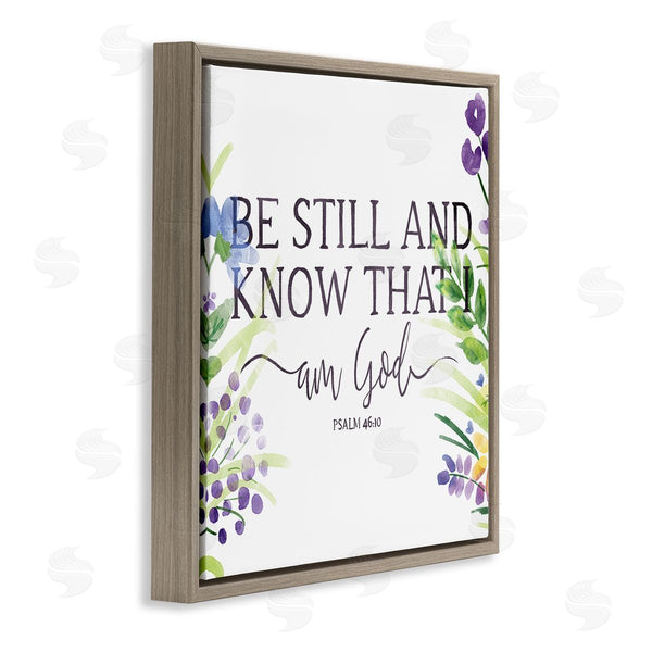 Stupell Industries OnRei | Be Still Faith Based Purple Florals