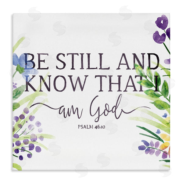 stupell industries OnRei | Be Still Faith Based Purple Florals