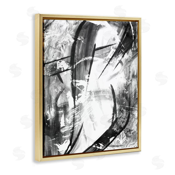 Stupell Industries OnRei | Dramatic Abstract Black And White Design