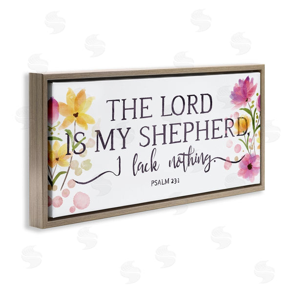 Stupell Industries OnRei | Lord Is My Shepherd Faith Florals