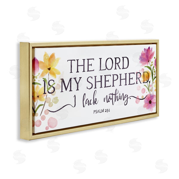 Stupell Industries OnRei | Lord Is My Shepherd Faith Florals