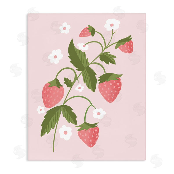 stupell industries Paige Sredenschek | Pastel Strawberries Branch Wall Art