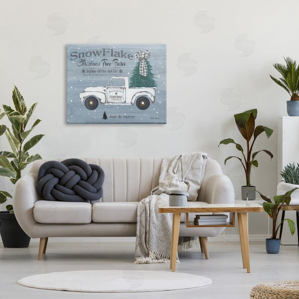 Stupell Industries Pam Britton | Christmas Tree Farm Rustic Weathered Truck Sign Wall Art